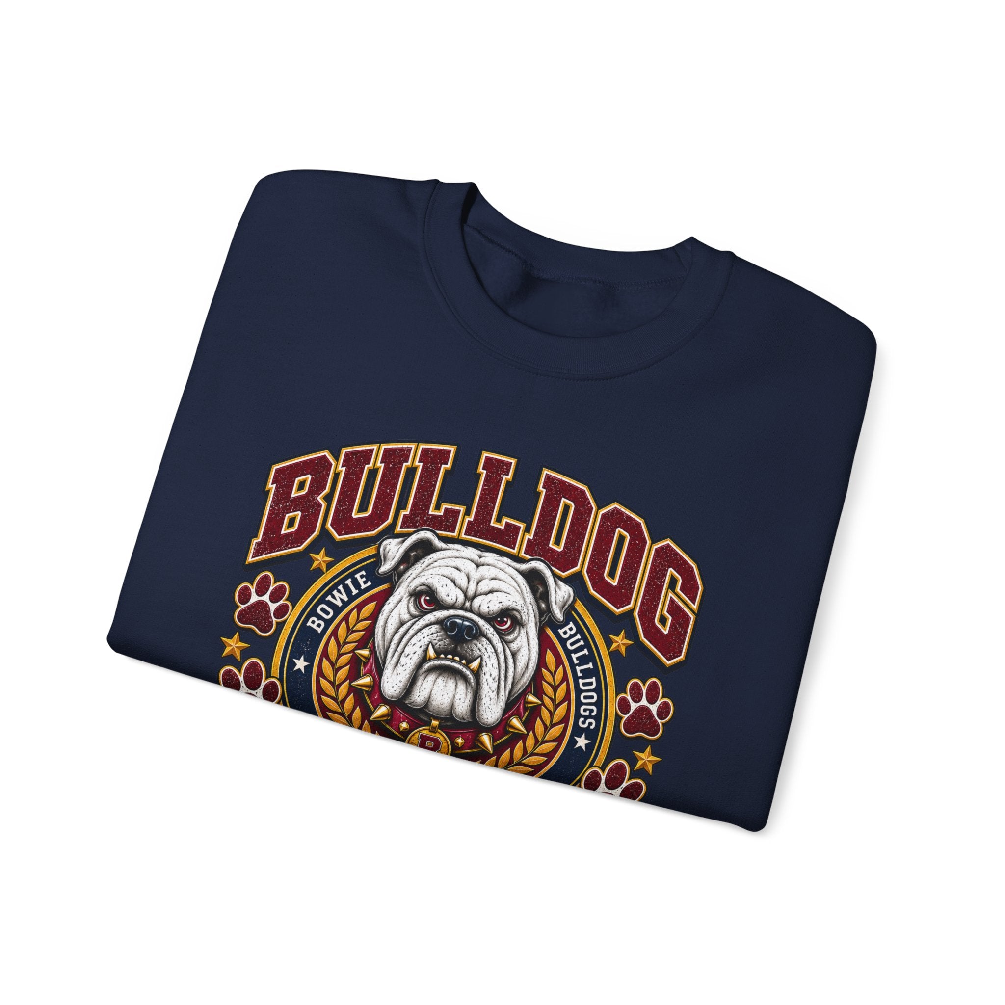 Bulldog Blood Crewneck Sweatshirt — Band Grandma Vintage Mascot Graphic