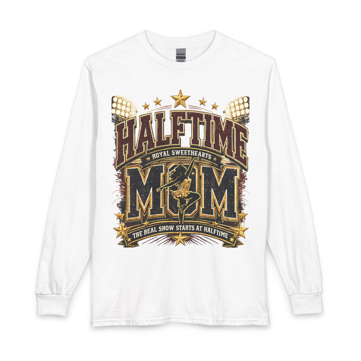 Halftime Mom Long Sleeve Tee – Football Mom Shirt (The Real Show Starts At Halftime)