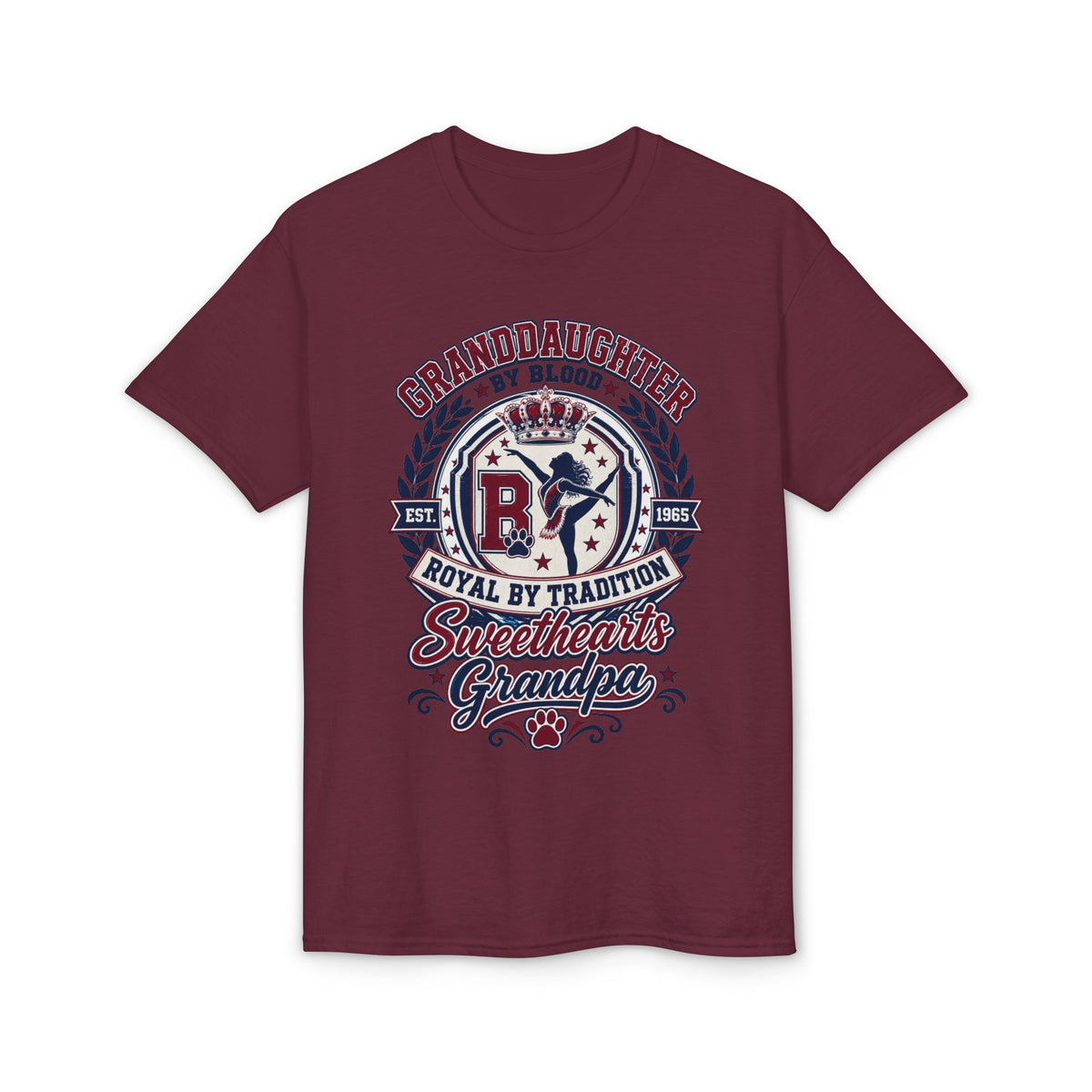 Granddaughter Sweethearts Grandpa T-Shirt – Royal Tradition Vintage Crest