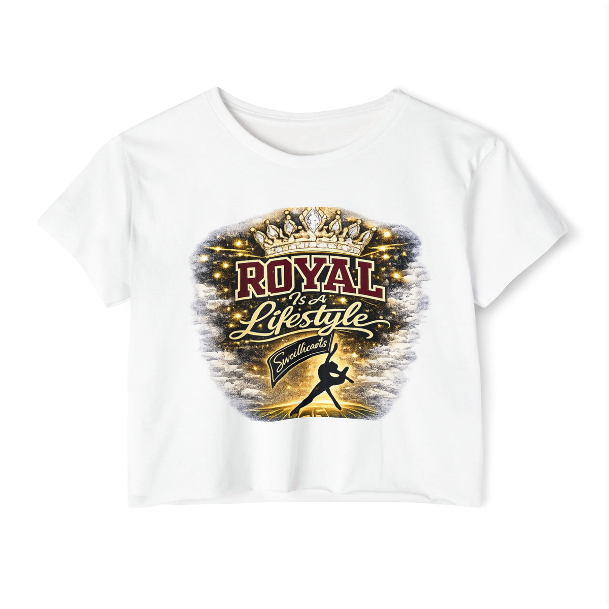 Royal Lifestyle Crop Top — Women’s Festival Graphic Tee