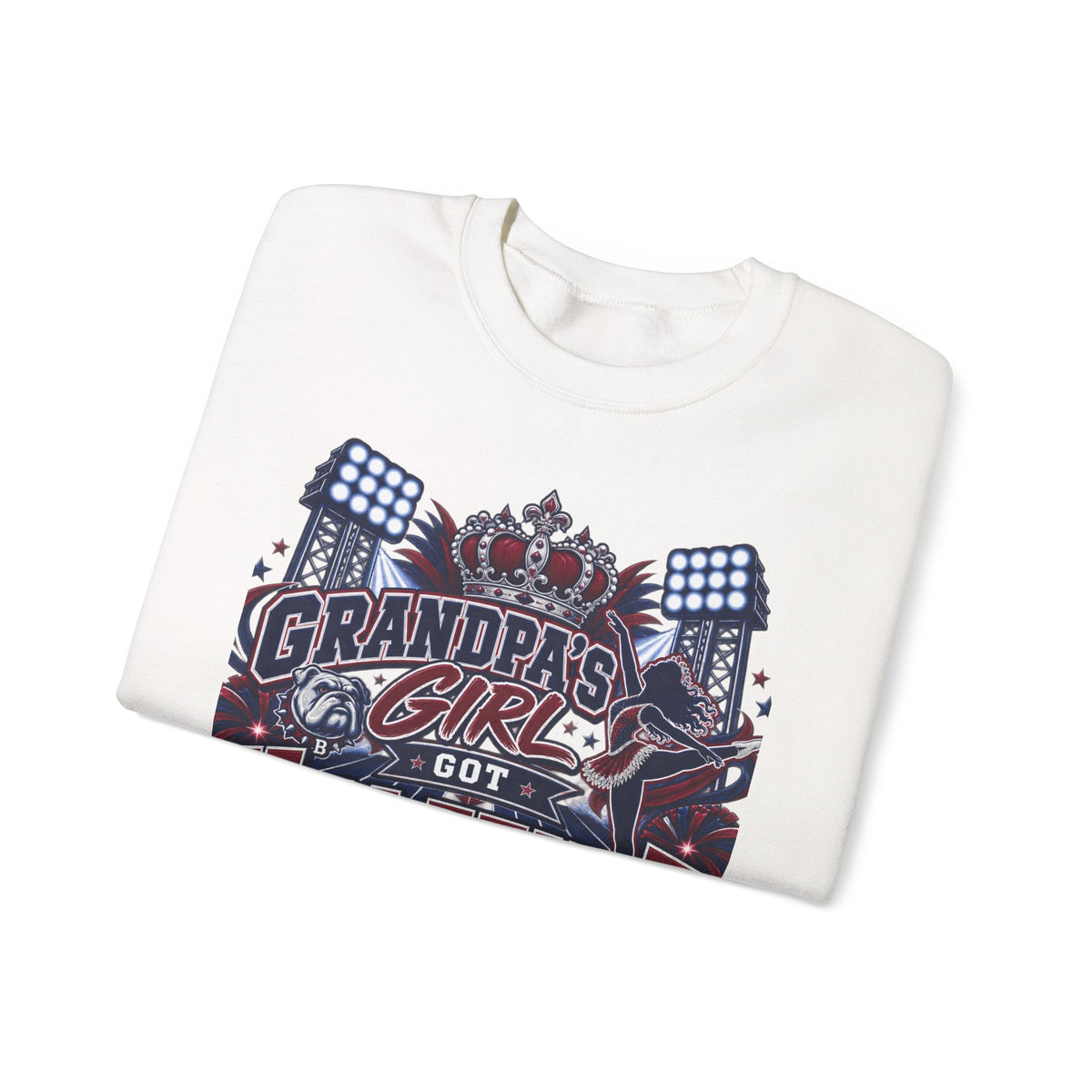 Grandpa’s Girl Got Halftime On Lock Crewneck Sweatshirt