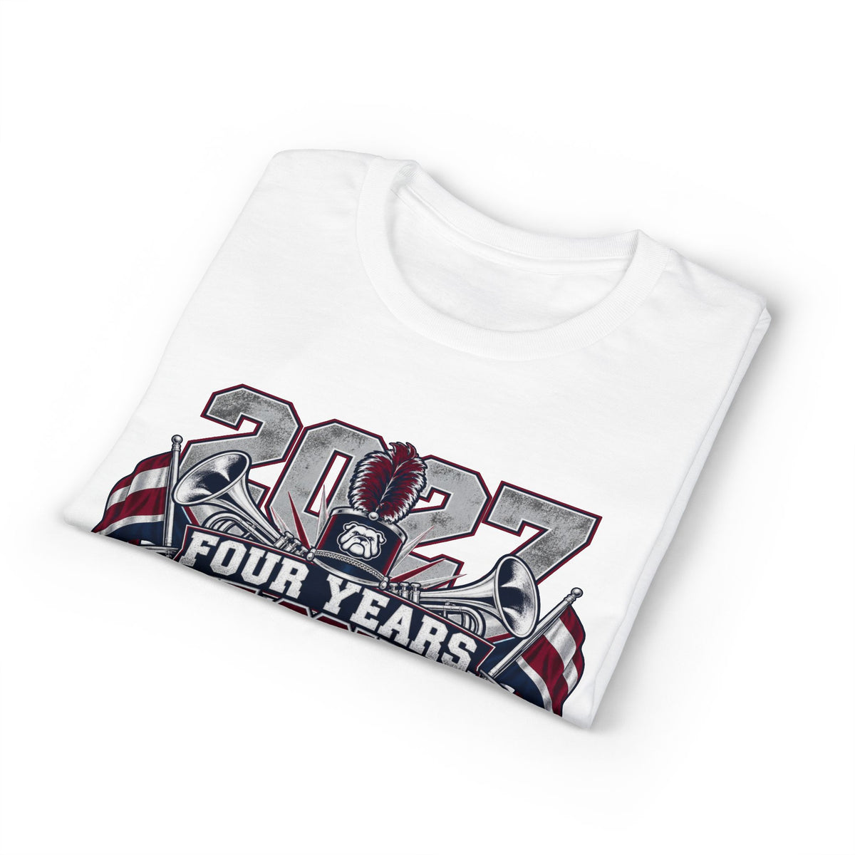 Senior 2027 Bulldog Marching Band T‑Shirt — "Last March" Legacy Forever