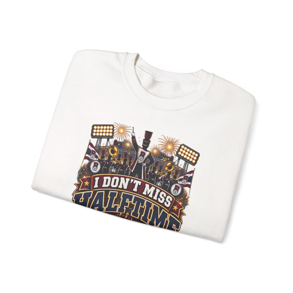 Halftime Football Grandma Crewneck Sweatshirt – "I Don't Miss Halftime" Graphic