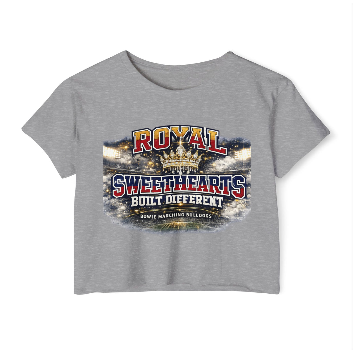 Festival Crop Top — "Royal Sweethearts Built Different" Graphic
