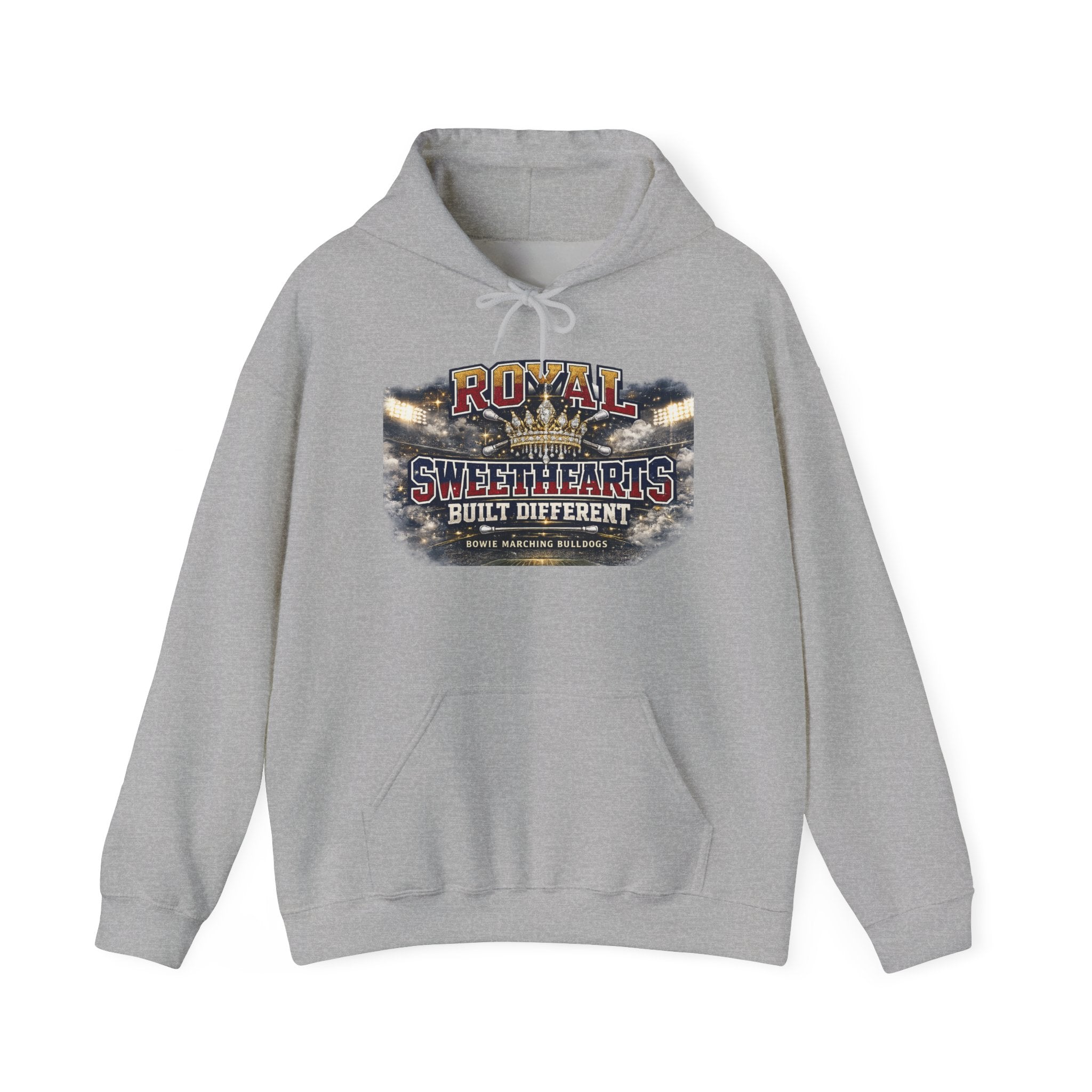 Royal Sweethearts Hoodie — "Built Different" Vintage Motorcycle Graphic
