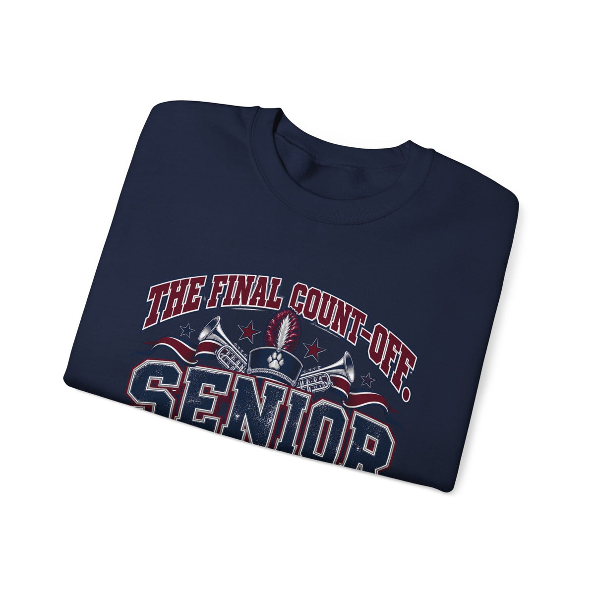 Senior 2027 Crewneck Sweatshirt — "The Final Count-Down" Bowie Marching Bulldogs