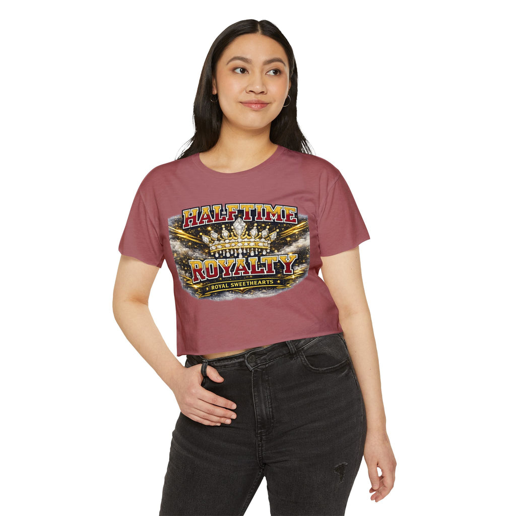 Halftime Royalty Crop Top — Women's Festival Graphic Tee