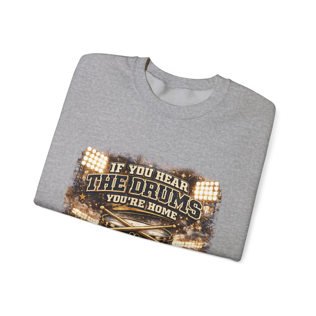 Dawg Pound Crewneck Sweatshirt – "If You Hear The Drums You're Home" Football Fan Pullover