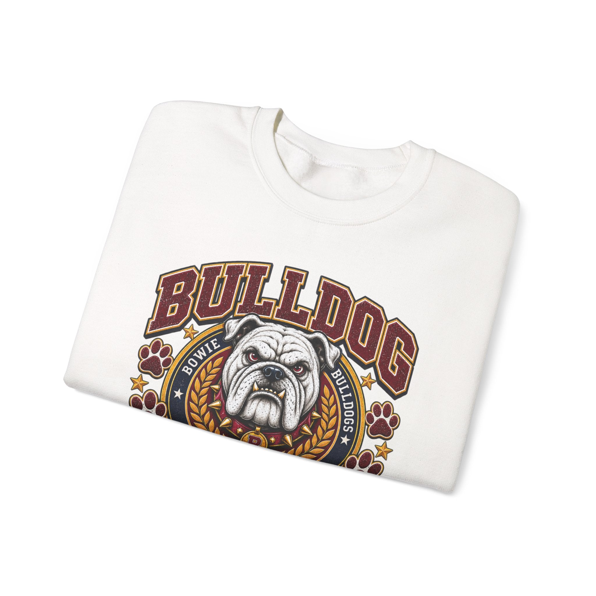 Bulldog Blood Crewneck Sweatshirt — Band Grandma Vintage Mascot Graphic