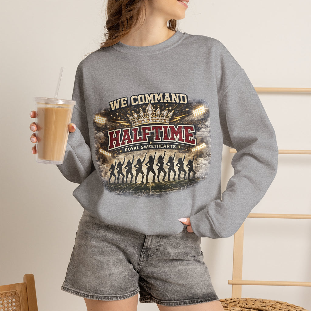 Halftime Command Crewneck Sweatshirt – We Command Halftime Football Design