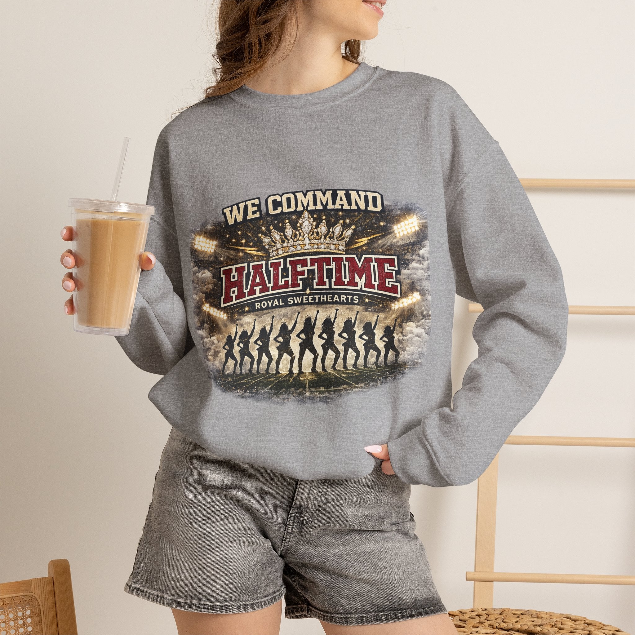 Halftime Command Crewneck Sweatshirt – We Command Halftime Football Design