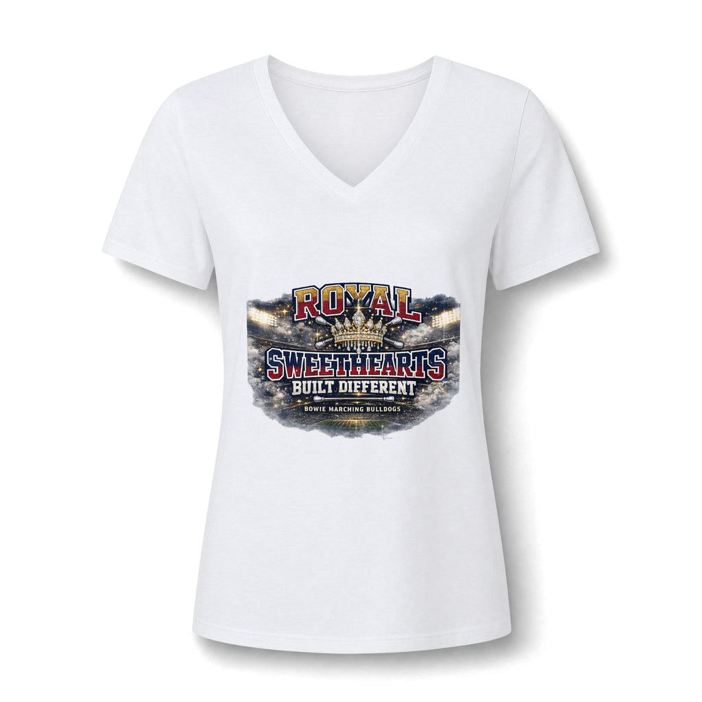 Royal Sweethearts V-Neck Tee — Built Different Vintage Graphic