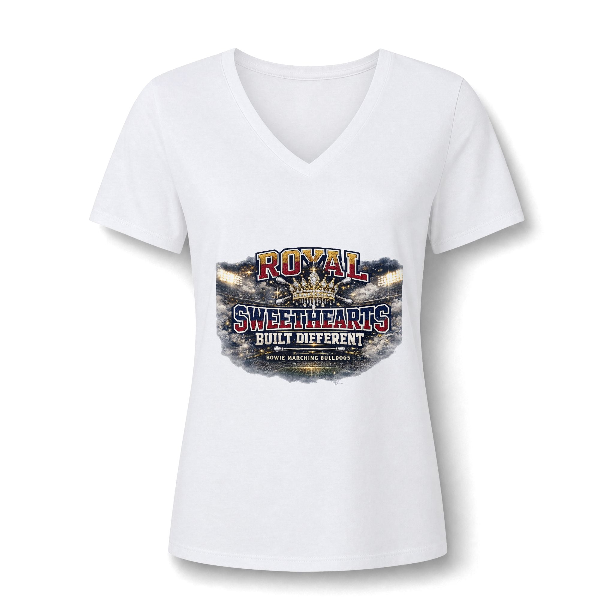 Royal Sweethearts V-Neck Tee — Built Different Vintage Graphic