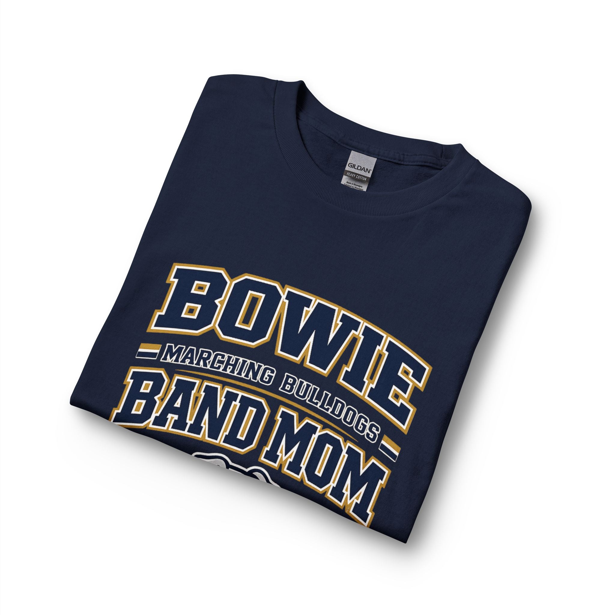 Bowie Bulldogs Band Mom Long Sleeve Crew Neck T-Shirt