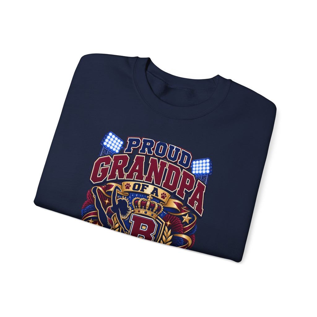 Proud Grandpa Royal Sweetheart Sweatshirt – Vintage Crest Grandpa Gift