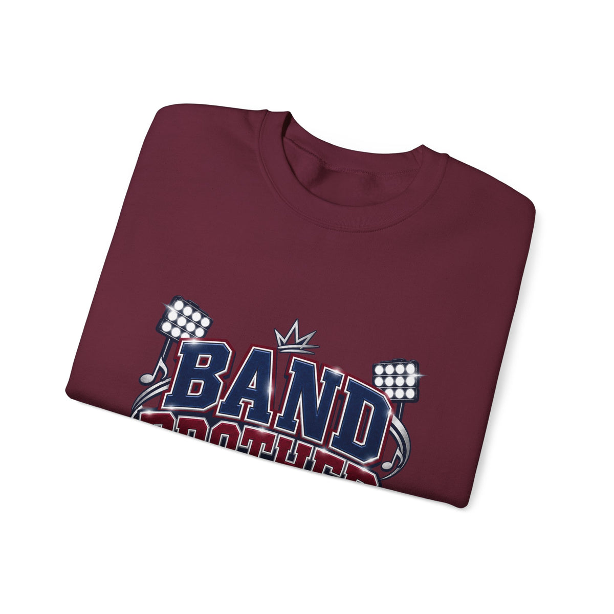 Band Brother Crewneck Sweatshirt — "Built for Halftime" Football Band Tee