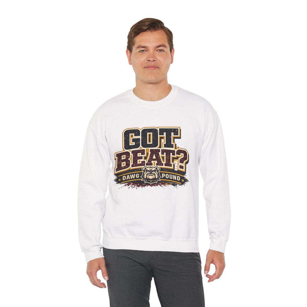 Crewneck Sweatshirt — "GOT BEAT?" Dawg Pound Retro Football Fan Pullover