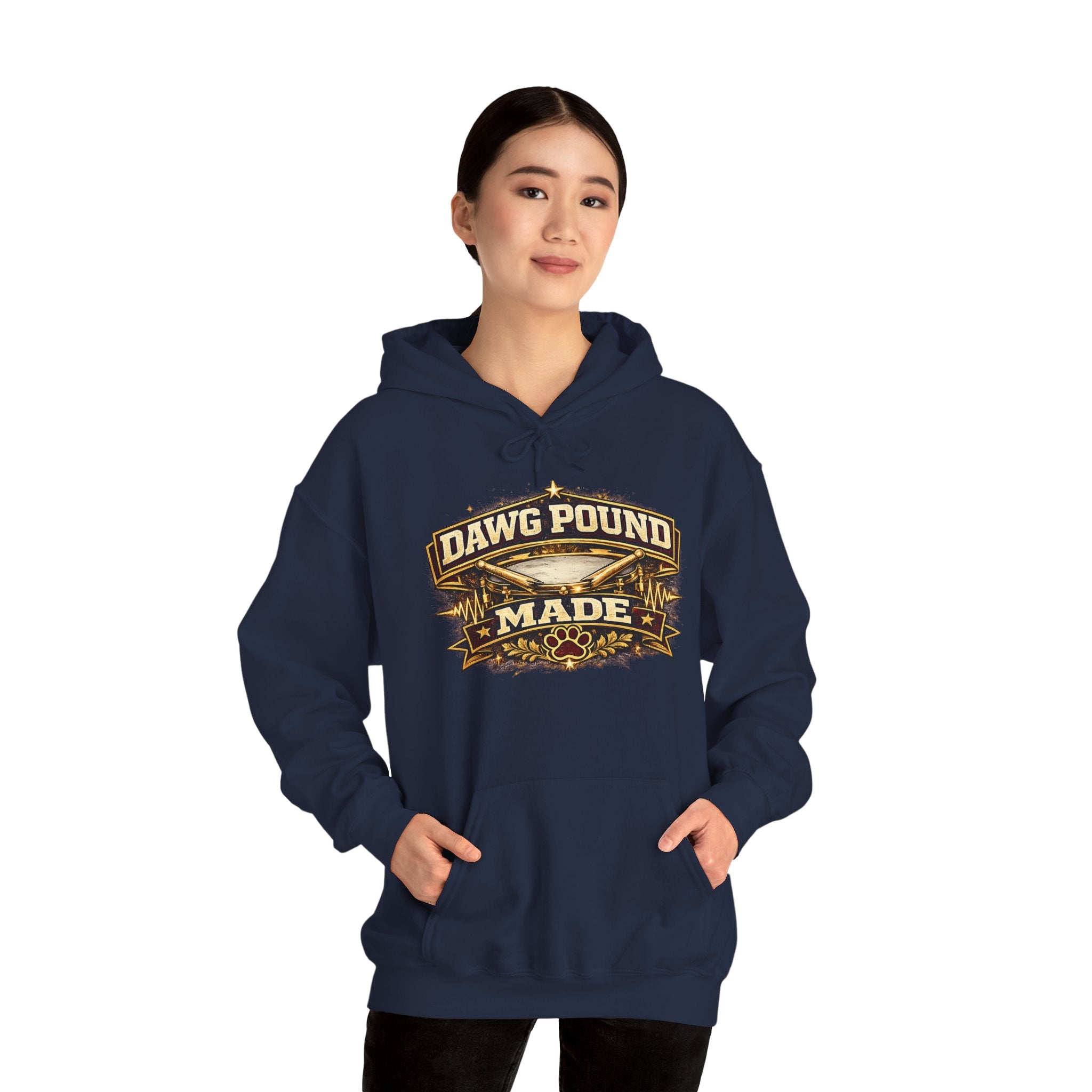 Dawg Pound Made Hoodie – Vintage Football Fan Pullover