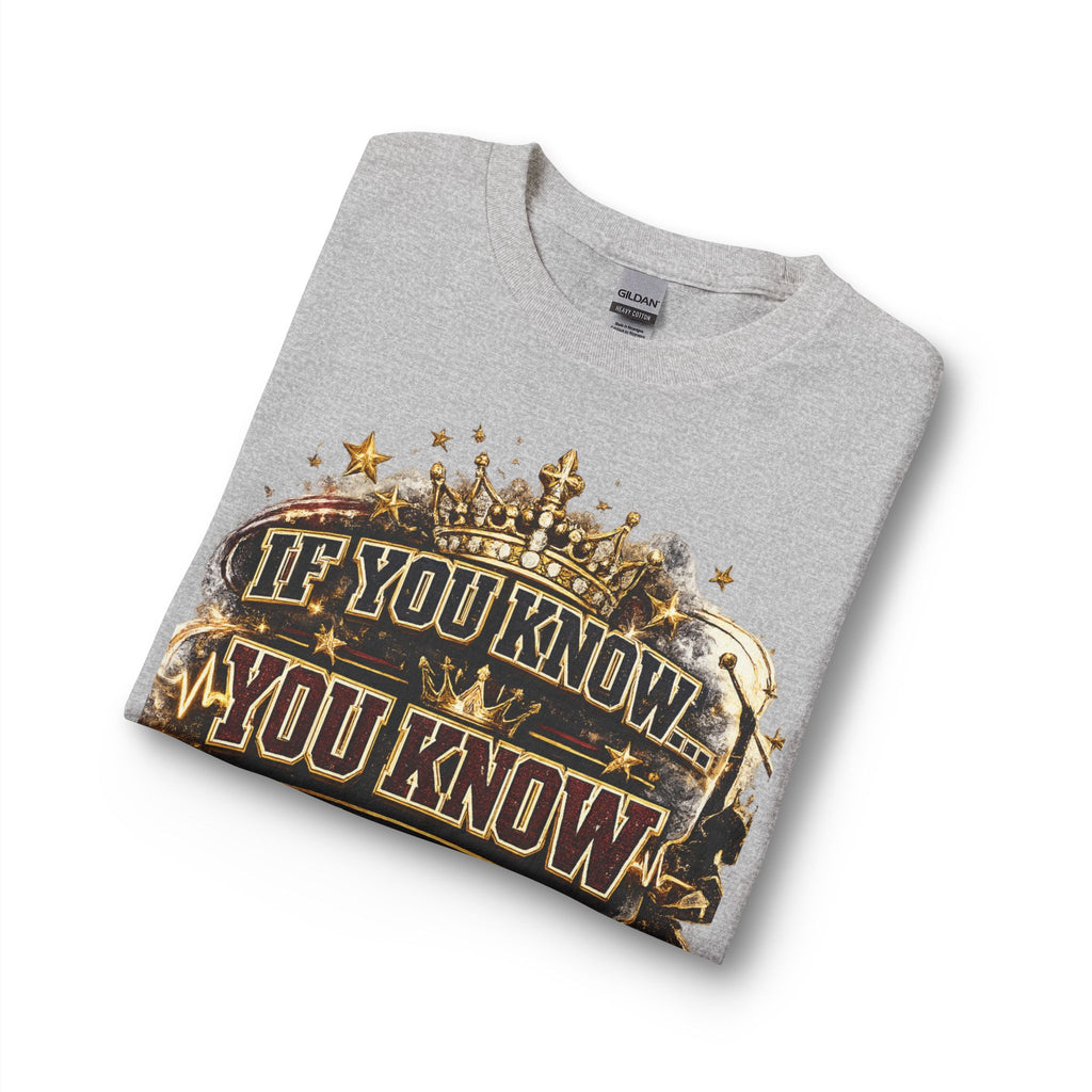 If You Know You Know Long Sleeve Tee — Retro Football 'Royal Sweethearts' Design