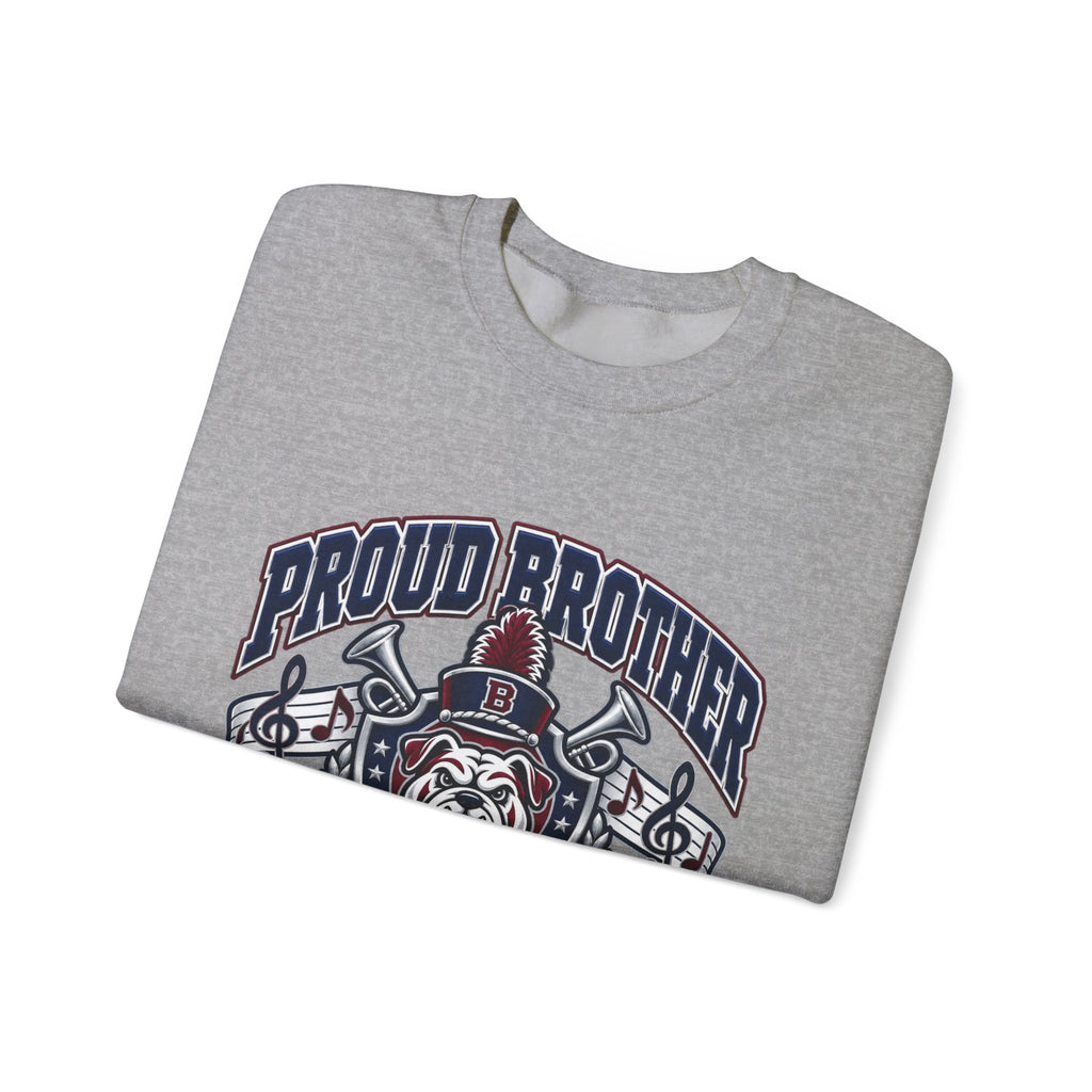 Proud Brother Marching Bulldog Crewneck Sweatshirt