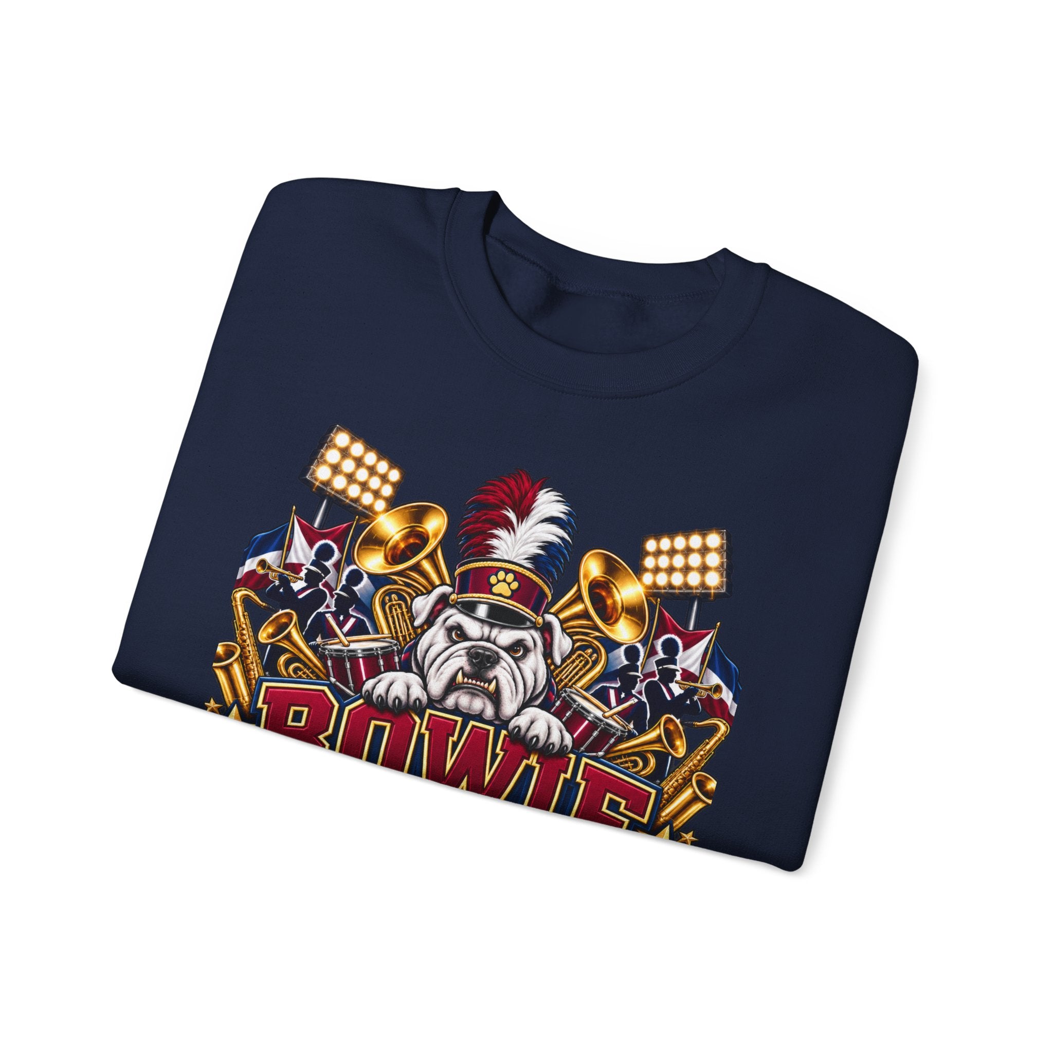 Band Mom Crewneck Sweatshirt — "Bowie Band Mom" Marching Band Mom Pullover