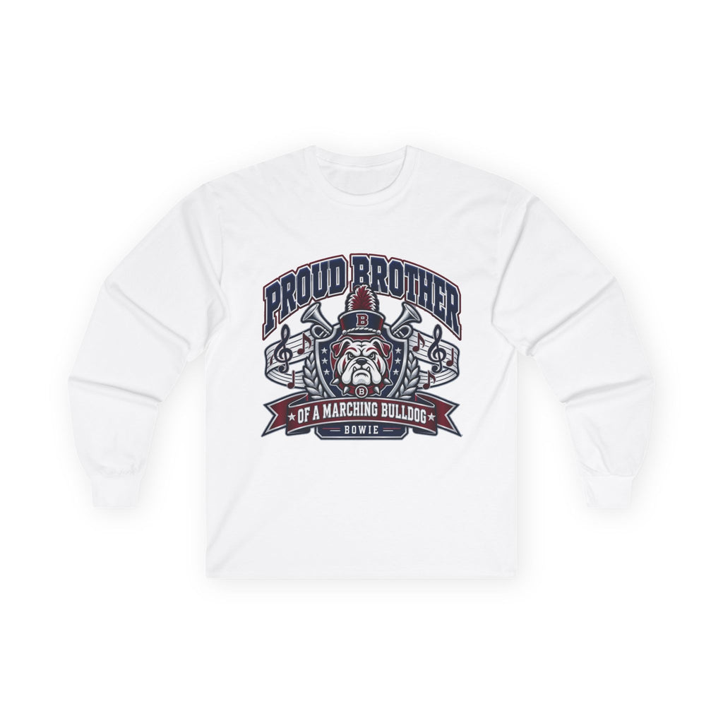 Proud Brother Marching Bulldog Long Sleeve Tee