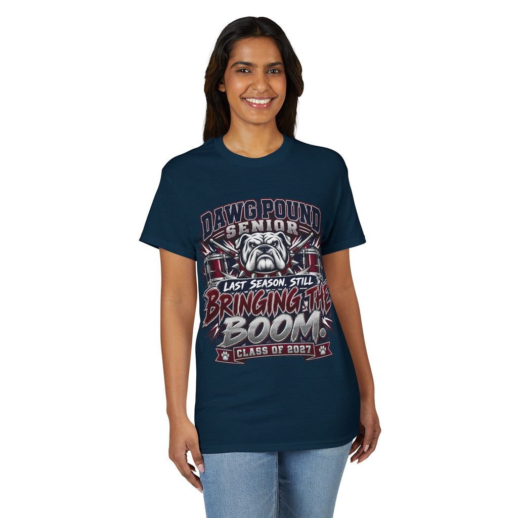 Senior 'Dawg Pound' Bulldog T-Shirt — "Bringing the Boom" Class of 2027