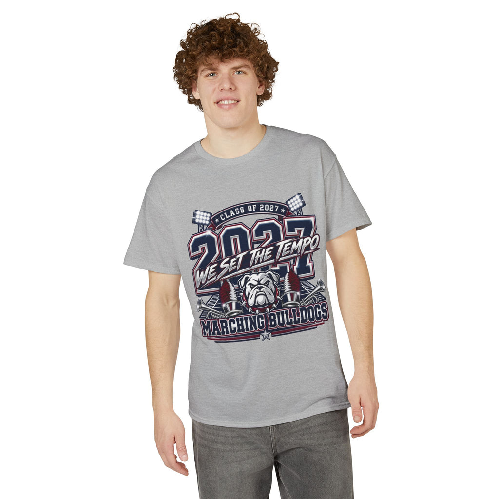 2027 "We Set the Tempo" Marching Bulldogs T-Shirt
