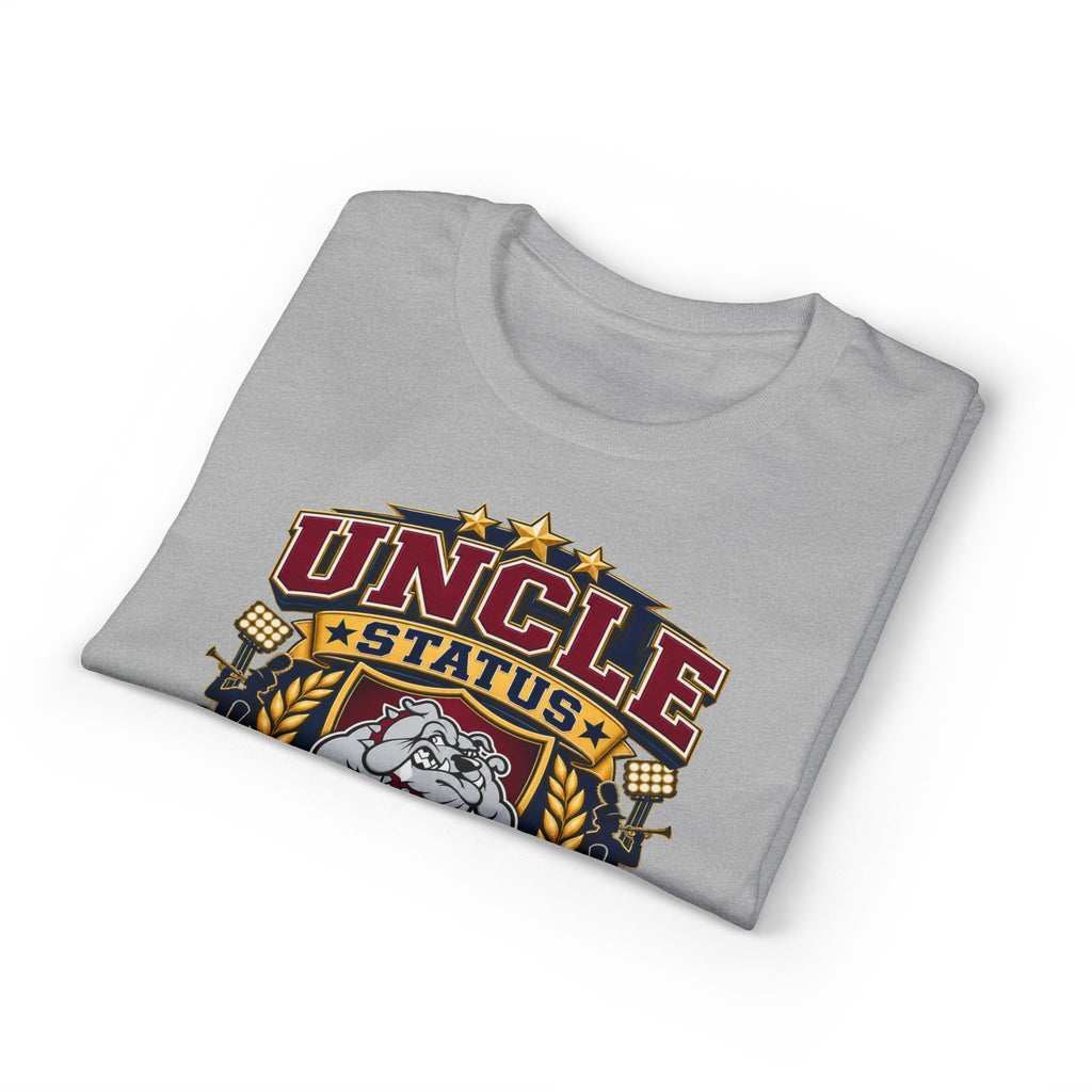 Uncle Status Bulldog Pride T-Shirt — Retro Marching Bulldogs Design