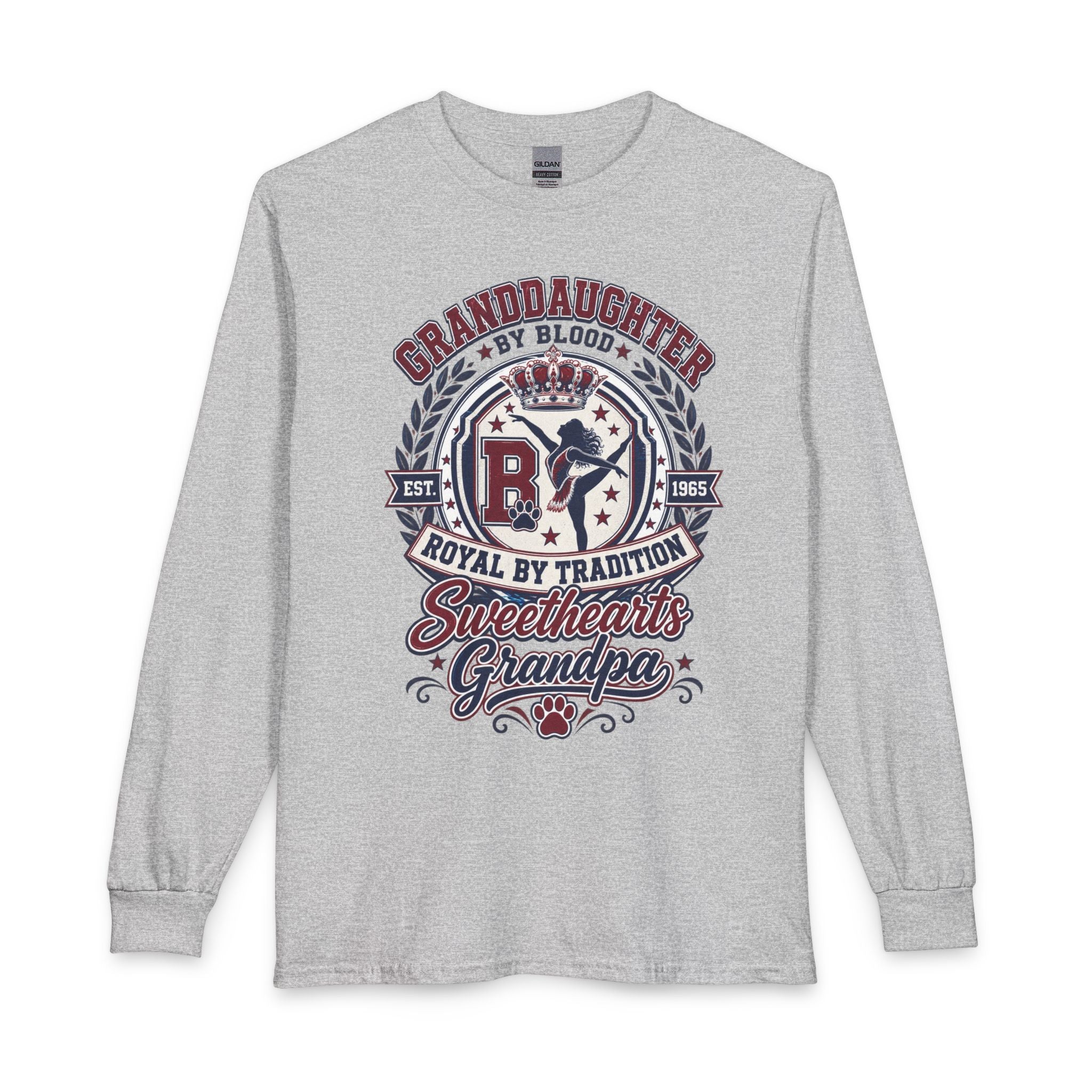 Granddaughter by Blood, Sweethearts Grandpa Long Sleeve T-Shirt
