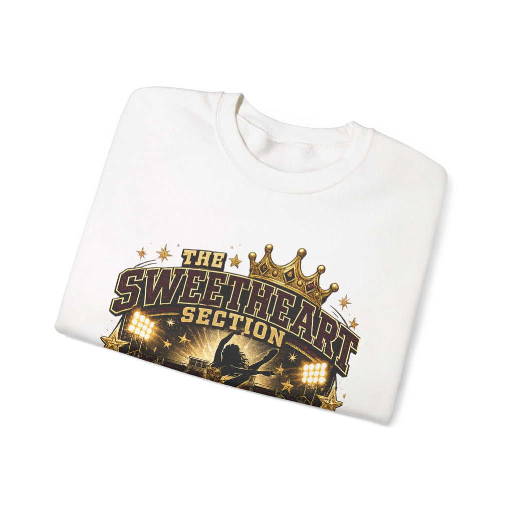 Royal Sweethearts Mom Sweatshirt – “The Sweetheart Section” Vintage Cheer Mom Crewneck