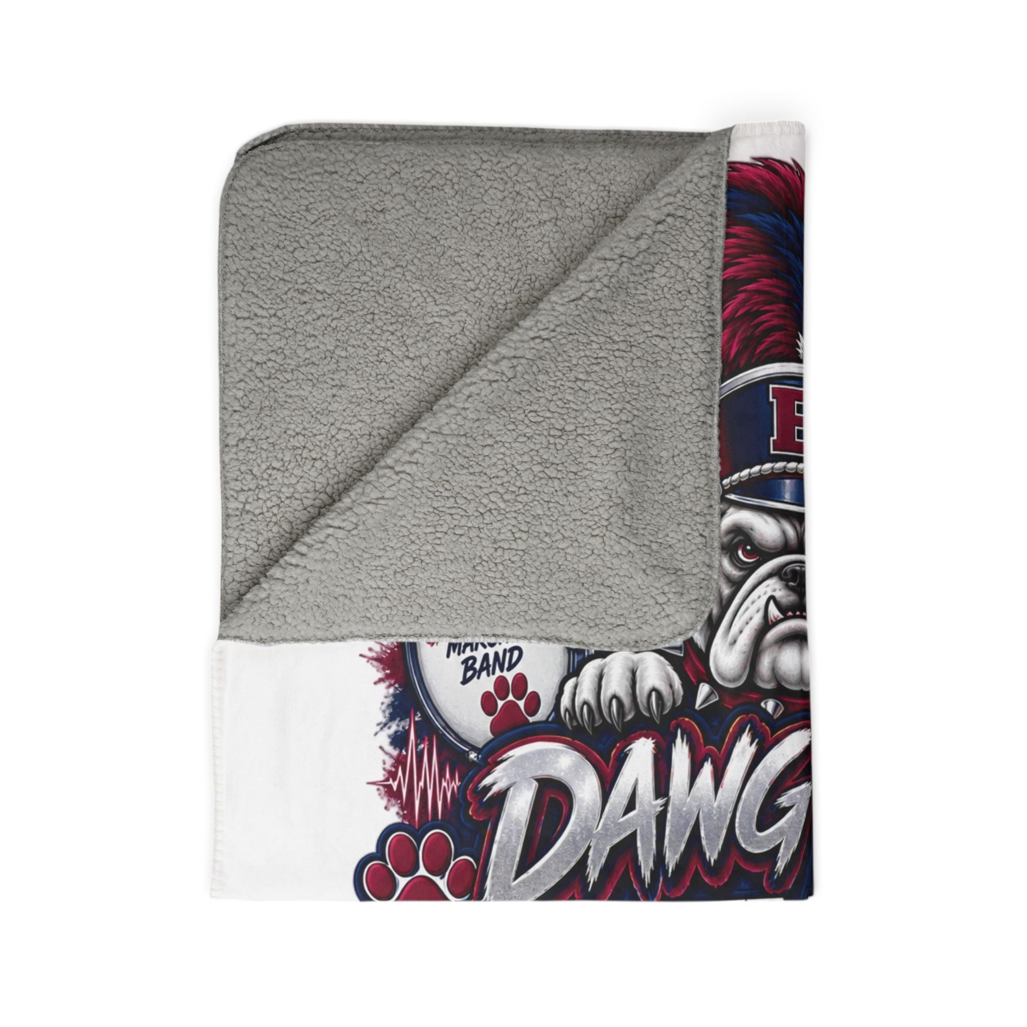 Premium Dawg Pound Fleece Sherpa Blanket