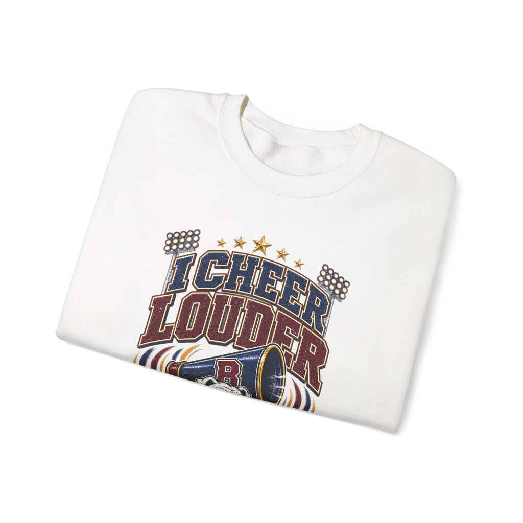 Cheer Louder Than The Band Sweatshirt — Bulldogs Grandpa Football Fan Crewneck