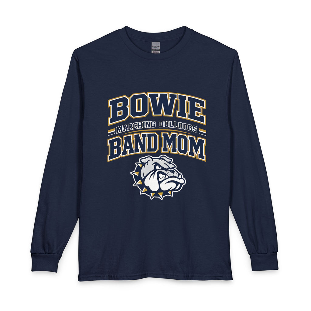 Bowie Bulldogs Band Mom Long Sleeve Crew Neck T-Shirt