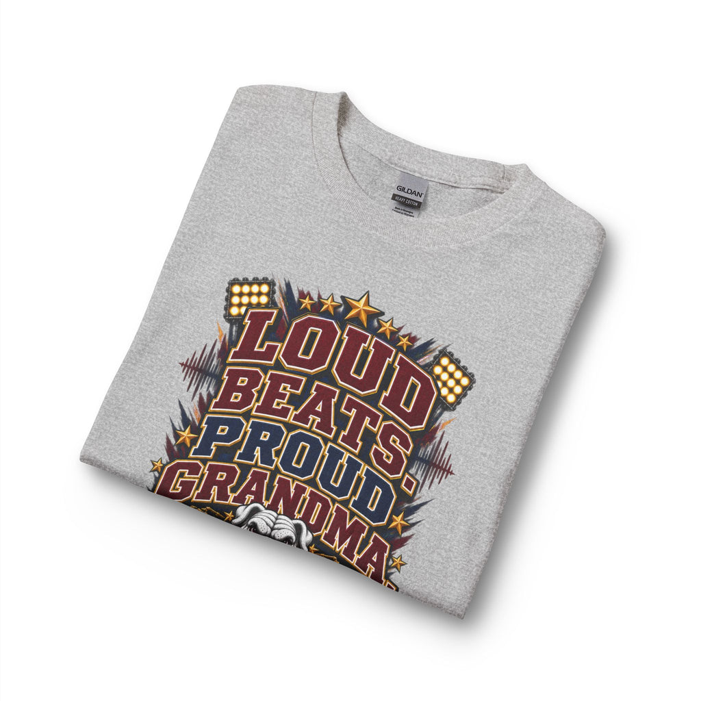 Loud Beats Proud Grandma Long Sleeve Tee — Dawg Pound Bulldog Graphic