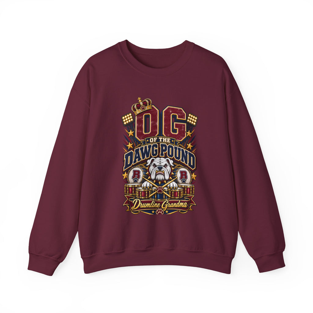 OG of the Dawg Pound Crewneck Sweatshirt — Dawg Pound Vintage Bulldog Football Fan Pullover