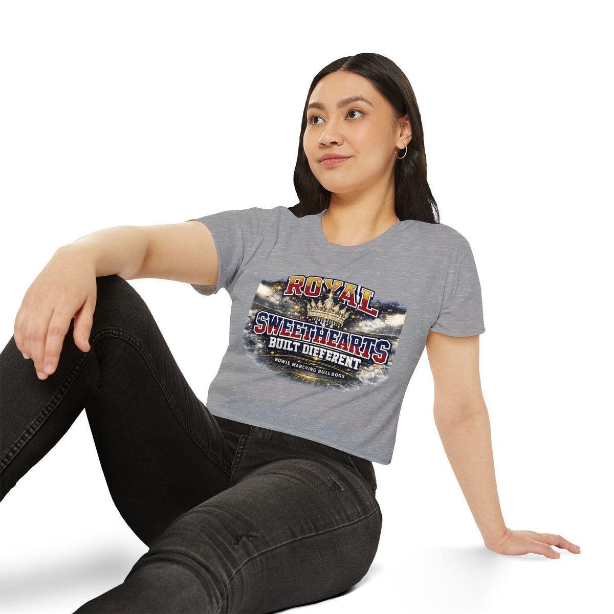 Festival Crop Top — "Royal Sweethearts Built Different" Graphic