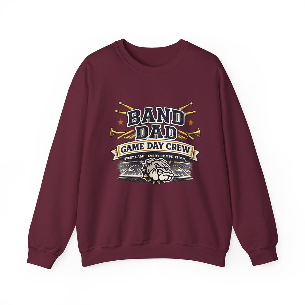 Band Dad Crewneck Sweatshirt — Game Day Crew Marching Band Dad Pullover