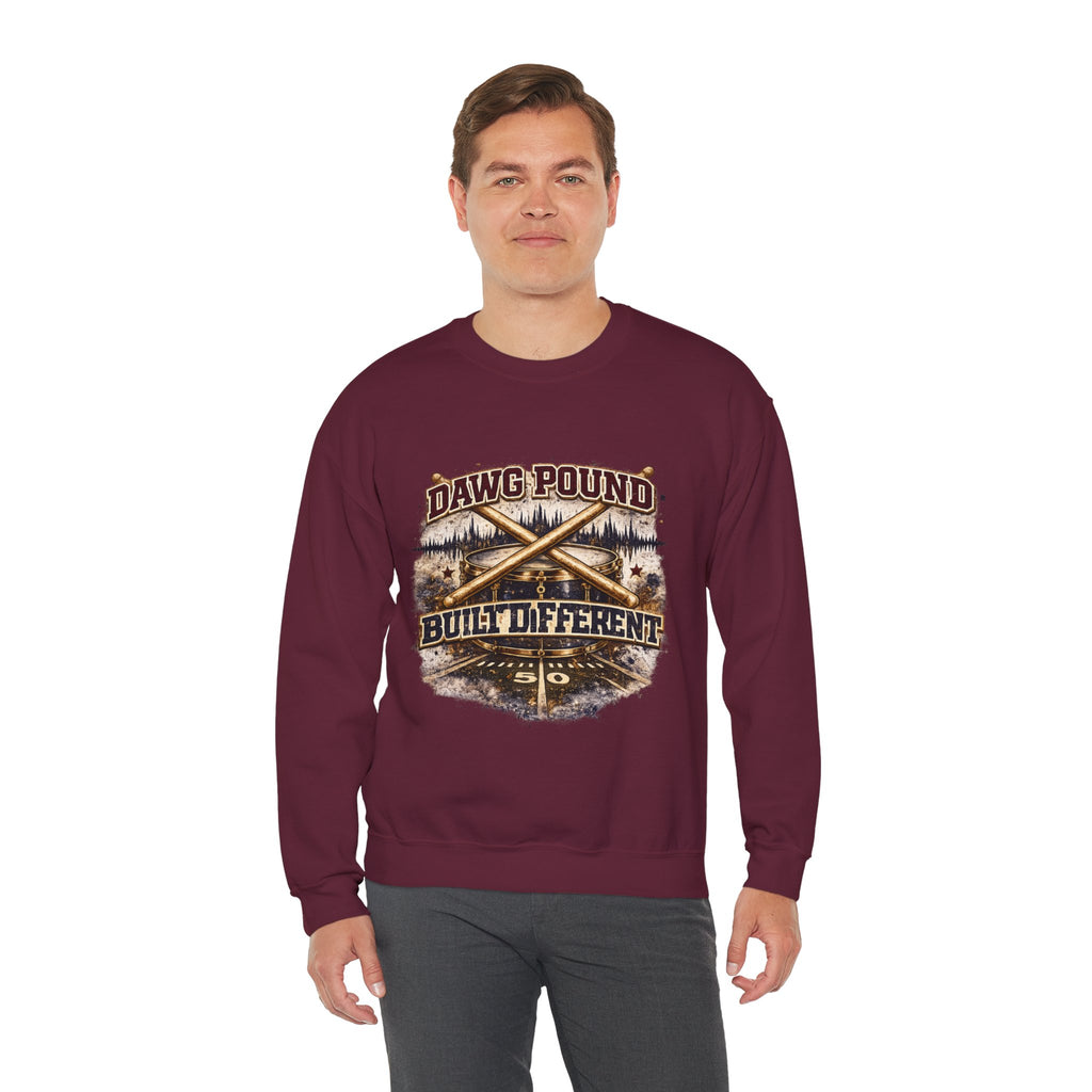 Dawg Pound 'Built Different' Crewneck Sweatshirt — Retro Hunting Graphic Pullover