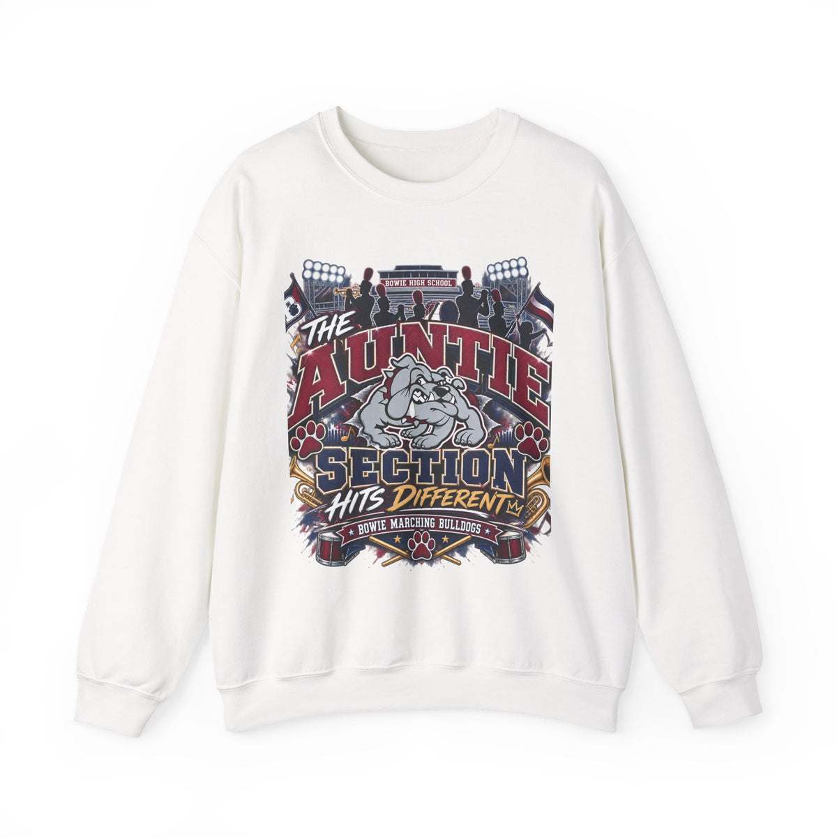 The Auntie Section Sweatshirt - "Hits Different" Retro Bulldog Crewneck