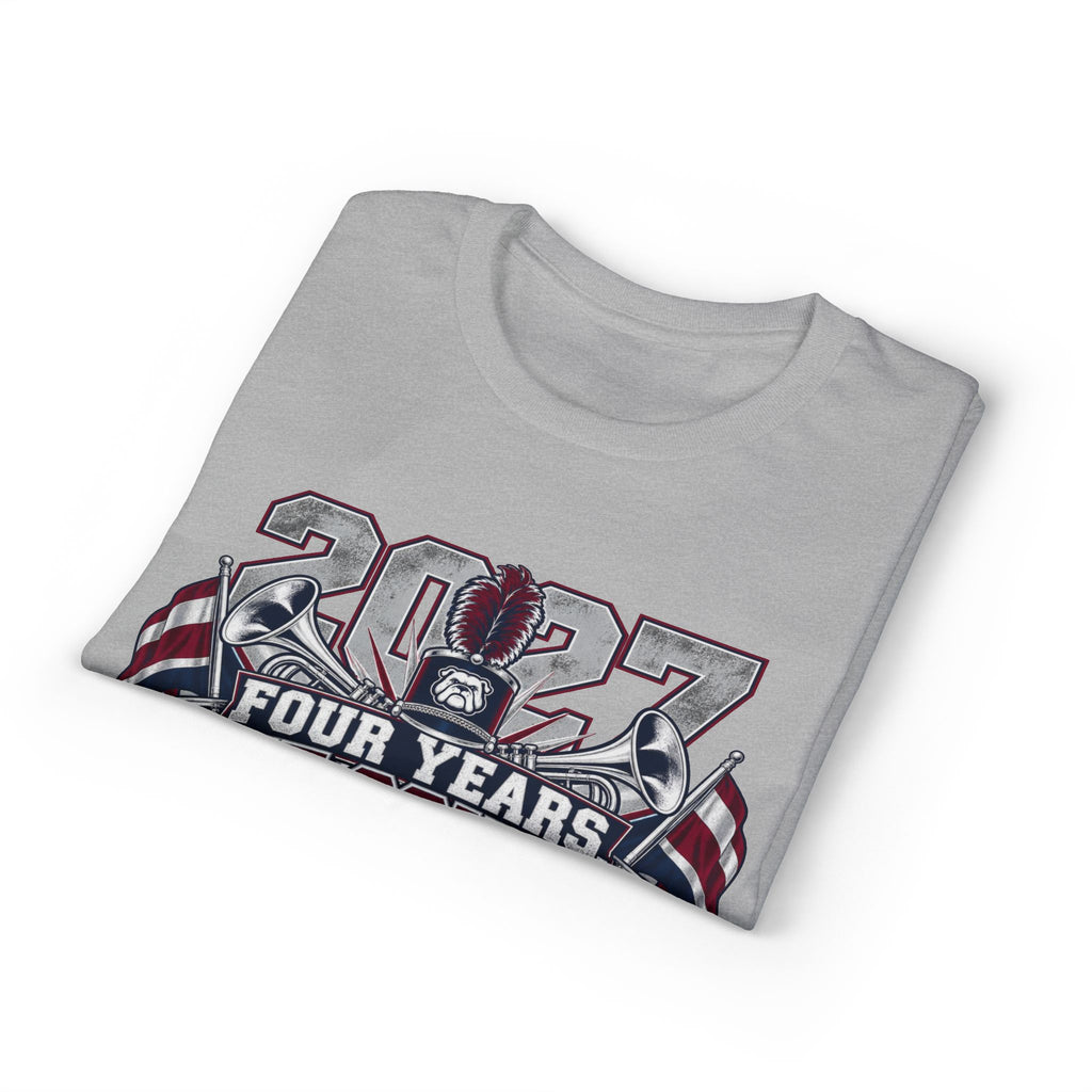 Senior 2027 Bulldog Marching Band T‑Shirt — "Last March" Legacy Forever