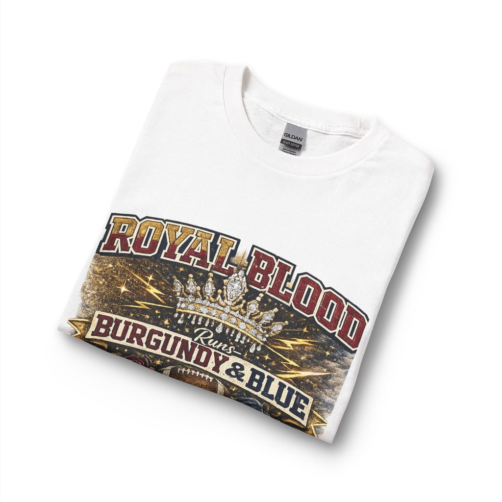 Royal Blood "Burgundy & Blue" Graphic Long Sleeve Shirt