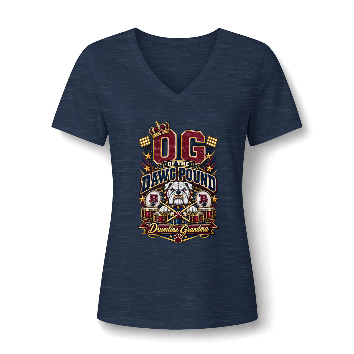 OG of the Dawg Pound V-Neck Tee — Women's Football Fan Shirt