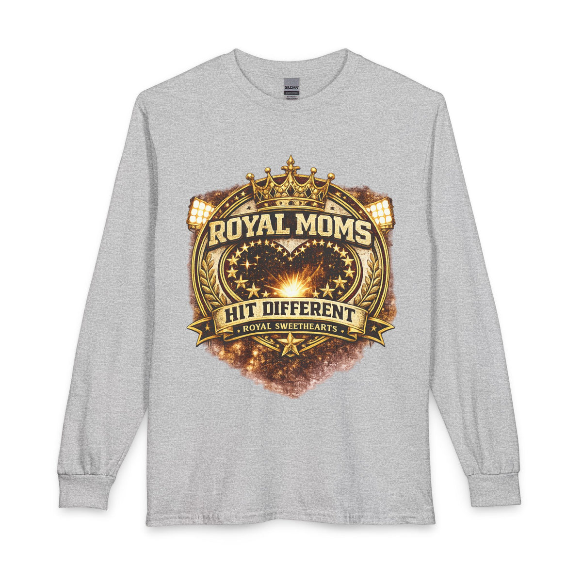 Royal Moms Long Sleeve Shirt — "Royal Moms Hit Different" Graphic Tee