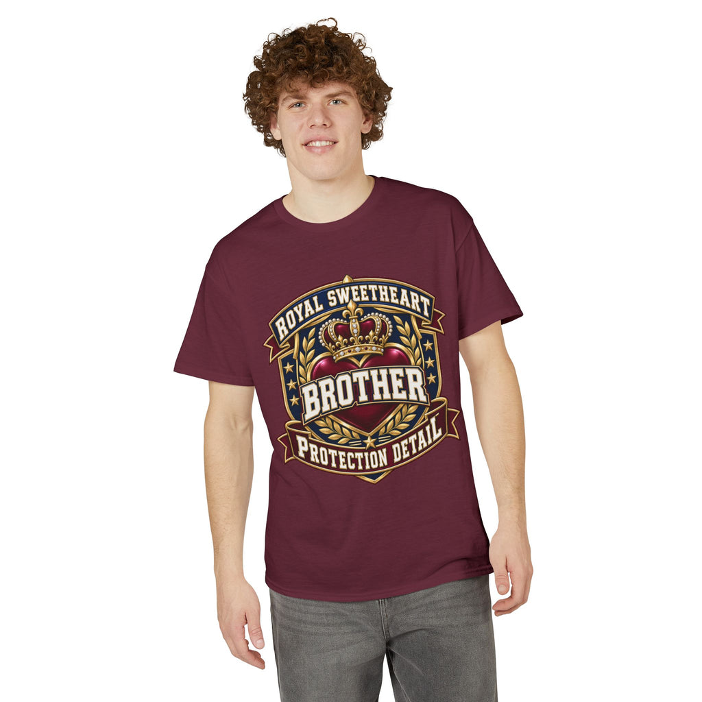 Brother Protection Detail Badge T-Shirt — Royal Sweetheart Crest Tee