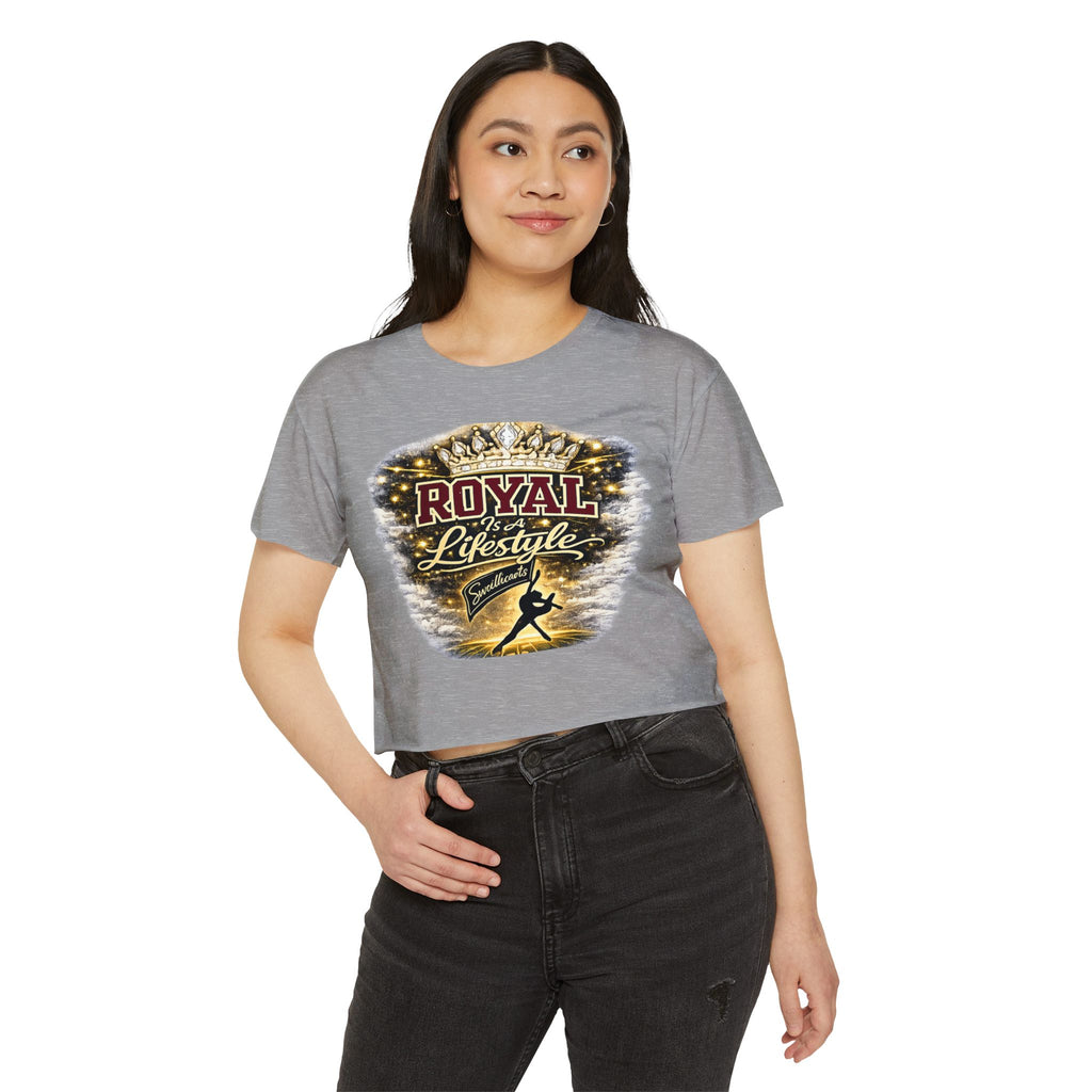 Royal Lifestyle Crop Top — Women’s Festival Graphic Tee