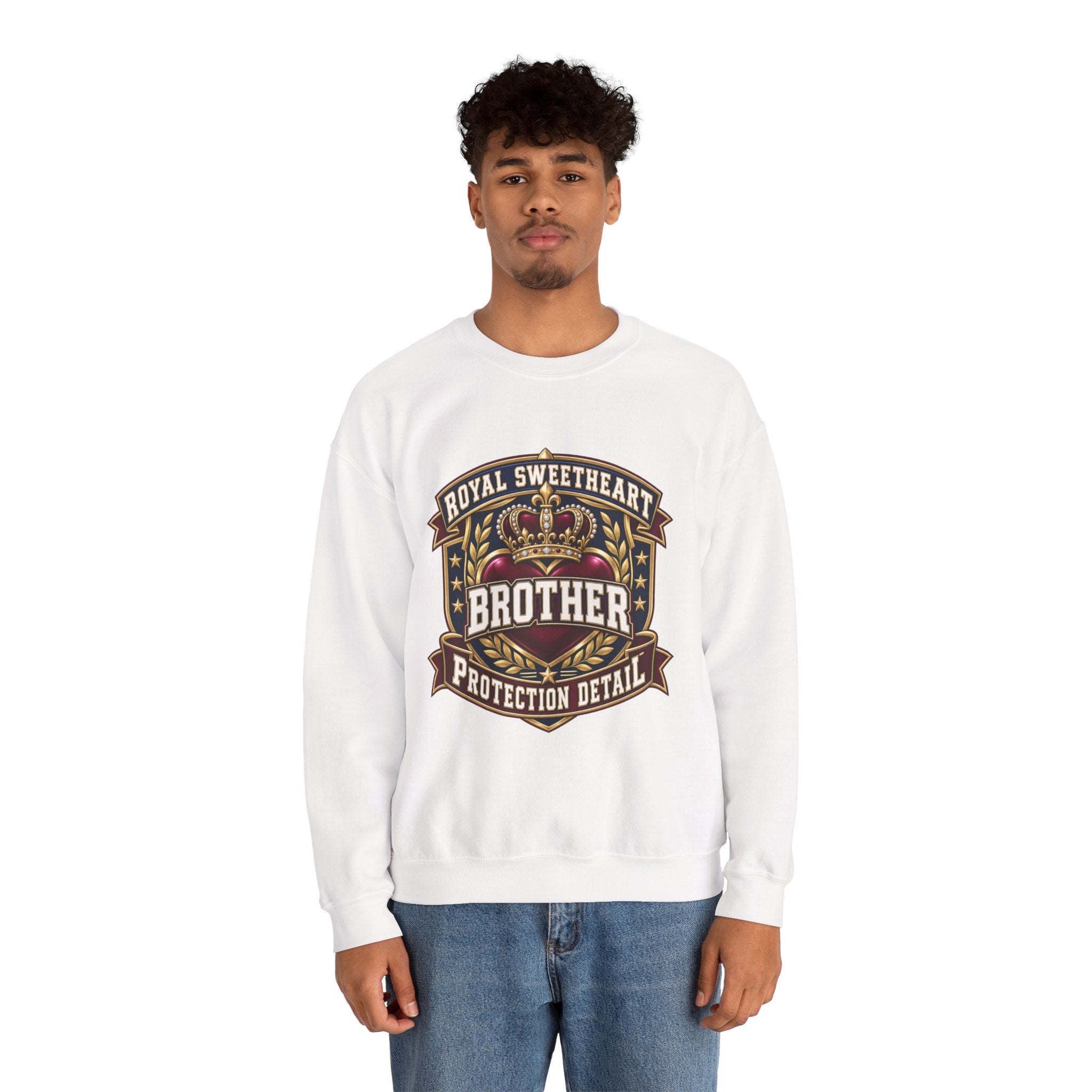 Brother Protection Detail Sweatshirt – Royal Sweetheart Crown Crewneck