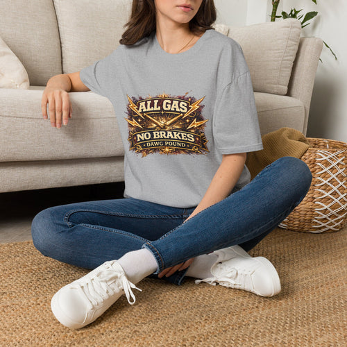 All Gas No Brakes T-Shirt — Vintage Lightning Moto Racing Tee