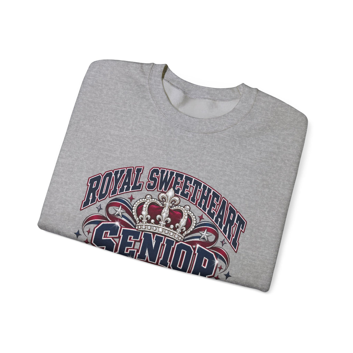 Senior 2027 Crewneck Sweatshirt – "Royal Sweetheart" Crown Design