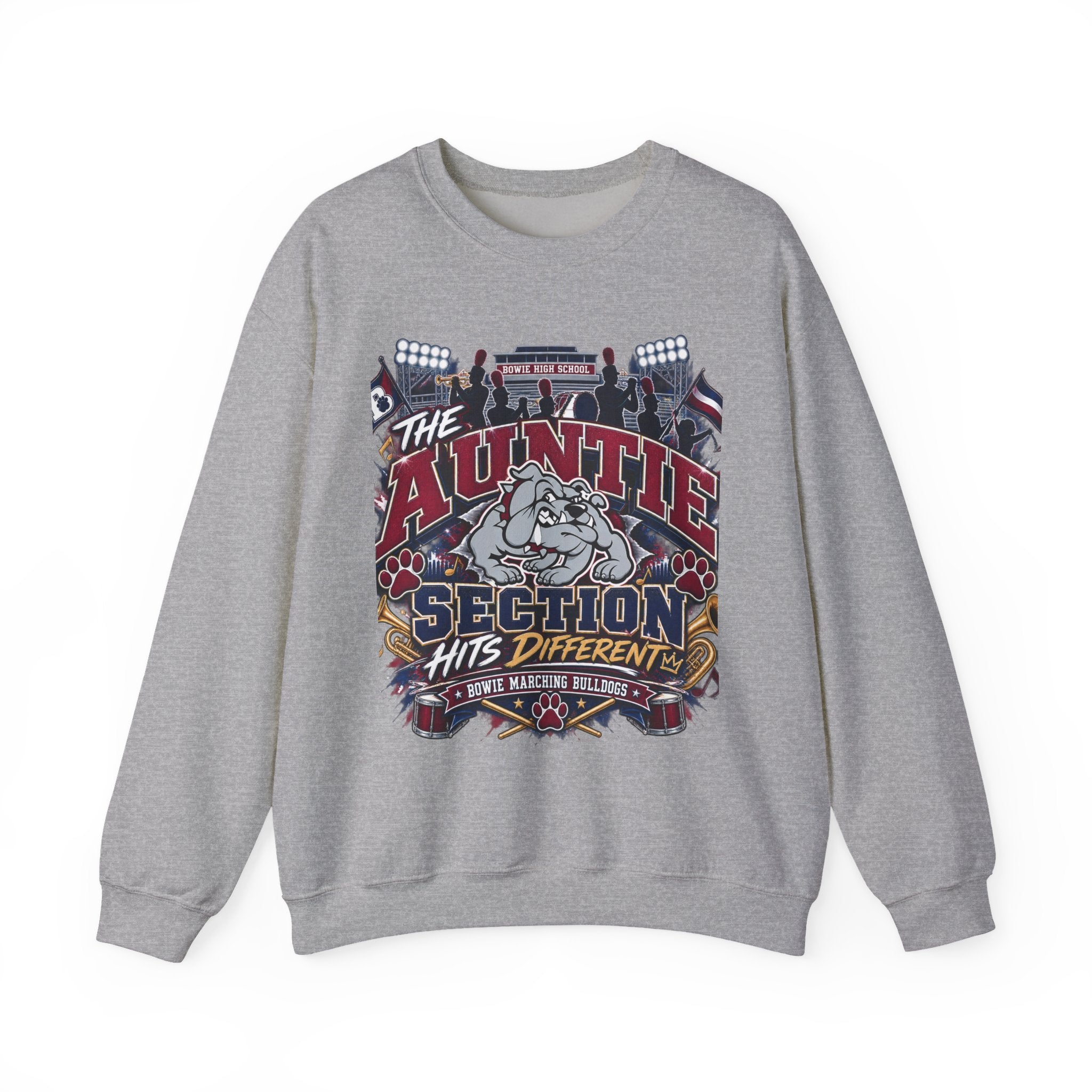 The Auntie Section Sweatshirt - "Hits Different" Retro Bulldog Crewneck